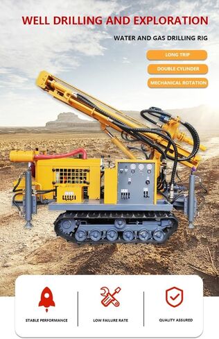 Pneumatic Water Well Drill – Ideal for Deep Wells and Remote Locations, 100-300m Depth, Heavy-Duty Air-Driven System for Tough Terrain and Harsh Conditions in Kuwait