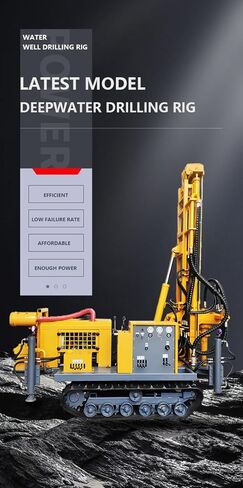 Portable Pneumatic Water Well Drill Rig – 100m to 500m Depth Range, Efficient Air-Driven Borehole System for Water Wells in Various Geologies, Ideal for Agricultural and Industrial Applications in Kuwait