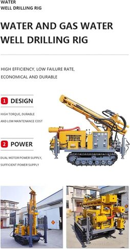 Portable Pneumatic Water Well Drill Rig – 100m to 500m Depth Range, Efficient Air-Driven Borehole System for Water Wells in Various Geologies, Ideal for Agricultural and Industrial Applications in Kuwait
