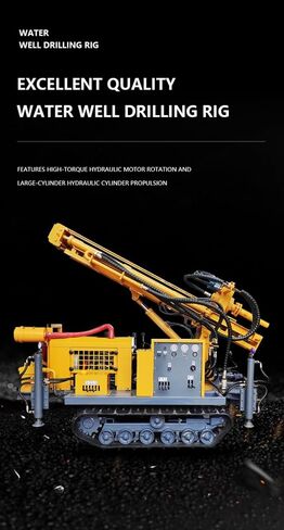 Portable Pneumatic Water Well Drill Rig – 100m to 500m Depth Range, Efficient Air-Driven Borehole System for Water Wells in Various Geologies, Ideal for Agricultural and Industrial Applications in Kuwait