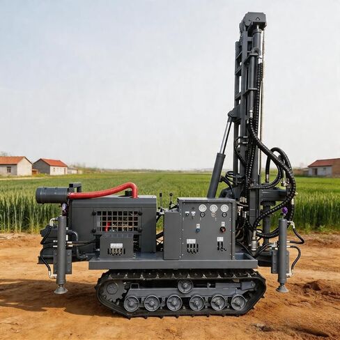 Portable Pneumatic Water Well Drill Rig – 100m to 500m Depth, Efficient Air-Driven System for Drilling in Soft to Hard Geologies, Ideal for Agricultural and Industrial Use in Kuwait