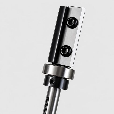Flush Trim Router Bit 1/4 Inch Shank, 5/8 Inch Dia Pattern Bit with 2 Reversible Carbide Inserts, 1-3/16 Inch Cutting Height for Template Routing, Woodworking and Edge Trimming in Kuwait
