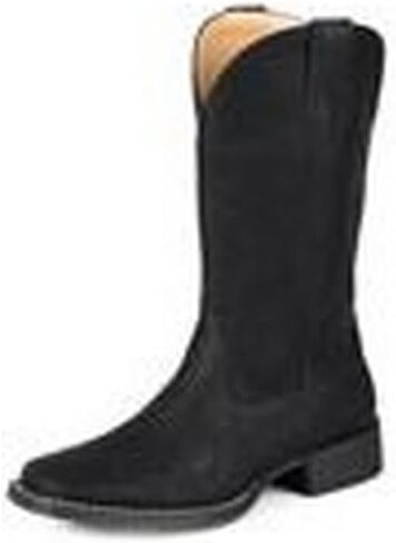 Faux Leather Roper Square Toe Boots in Kuwait