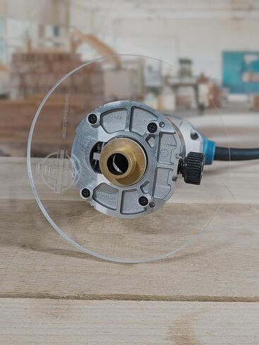 Hobbywoodcraft 3/8″ Thick 6″ circle baseplate upgrade with bushing compatibility for RT0701C fixed base in Kuwait