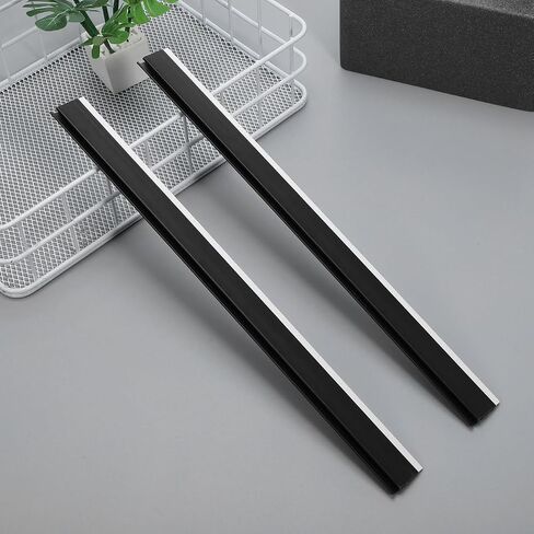 PATKAW 2 Pcs Dustpan Edge Replacement Strips Rubber Dust Pan Inlet Pressing Strip Soft Sealing Anti Deformation Plastic Lip Protector Flexible Garbage Shovel Closing Edges for Floor Sweeping Black in Kuwait
