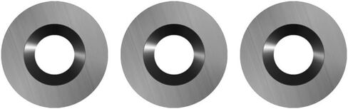 3pcs 12mm Round Carbide Finisher Replacement Cutter Blades, Negative Rake Wood Turning Lathe Tools in Kuwait