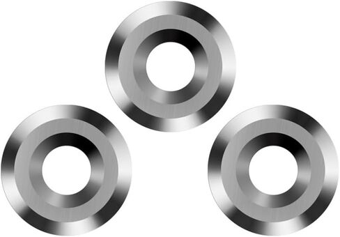 3pcs 12mm Round Carbide Finisher Replacement Cutter Blades, Negative Rake Wood Turning Lathe Tools in Kuwait