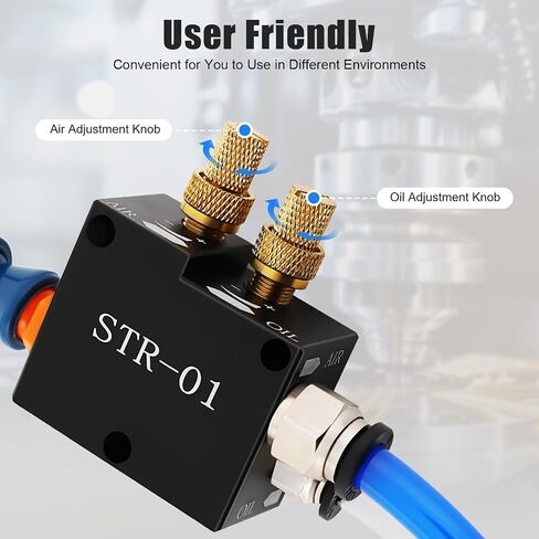 Mist Coolant Lubrication Spray System for Milling Machine, Metal Cutting Engraving Cooling Sprayer Machine Coolant Mister CNC Lubrication Spray Pump for 8Mm Air Pipe CNC Lathe Milling Drill in Kuwait