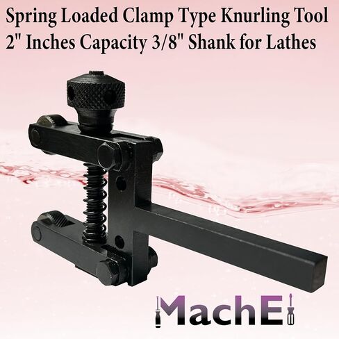MachEl MachEI Spring Loaded Clamp Type Knurling Tool 2" Inches Capacity 3/8" Shank for Lathes… in Kuwait