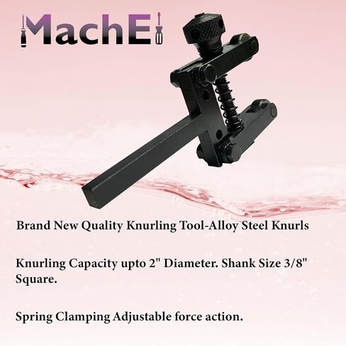 MachEl MachEI Spring Loaded Clamp Type Knurling Tool 2" Inches Capacity 3/8" Shank for Lathes… in Kuwait
