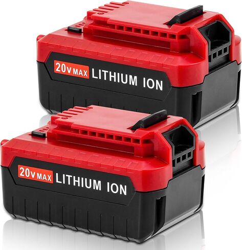 【2-Pack 20V 8000mAh】PCC685L Replacement Battery Compatible with Porter Cable 20 Volt Battery Lithium ion PCC681L PCC685L PCC685LP PCC680L PCC682L PCC600 PCC640 Cordless Power Tools Batteries(Red) in Saudi Arabia