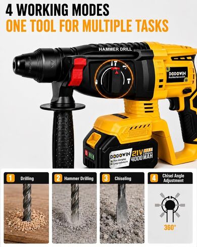 DODOWIN Cordless Rotary Hammer Drill, Electric Hammer Drill (HD1) in Kuwait