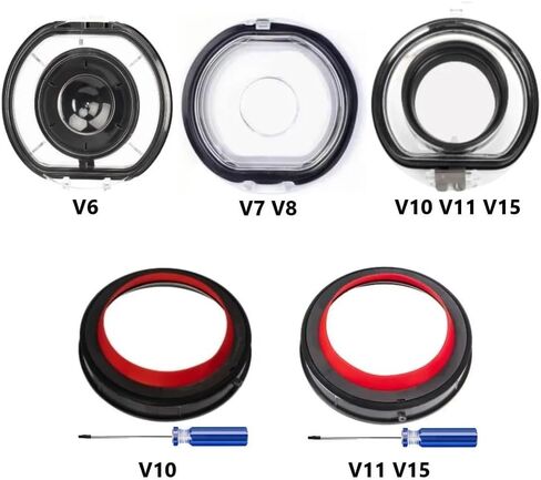 Sealing Ring Dust Bin Lid For Dyson V6 V7 V8 V10 V11 V12 V15 vacuum cleaner, Replacement bottom cover Dust Bin Top Fixed part commendable(V11 V15) in Kuwait