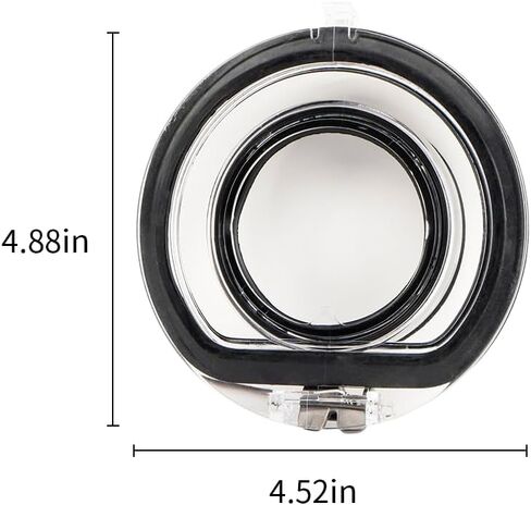 Sealing Ring Dust Bin Lid For Dyson V6 V7 V8 V10 V11 V12 V15 vacuum cleaner, Replacement bottom cover Dust Bin Top Fixed part commendable(V11 V15) in Kuwait