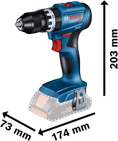 Bosch Professional 18V System cordless impact drill driver GSB 18V-45 (vacuum speed 1,900 rpm) in Kuwait
