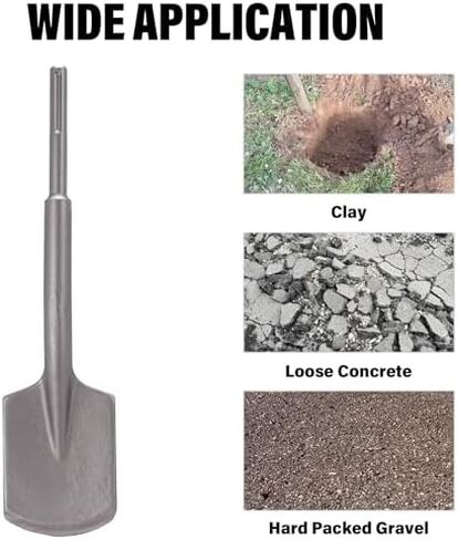Berserker 1-9/16" SDS-Max Heavy Duty Rotary Hammer Drill with SDS Max Clay Spade, 4-1/2" x 18-1/2" Steel Shovel Bit in Kuwait