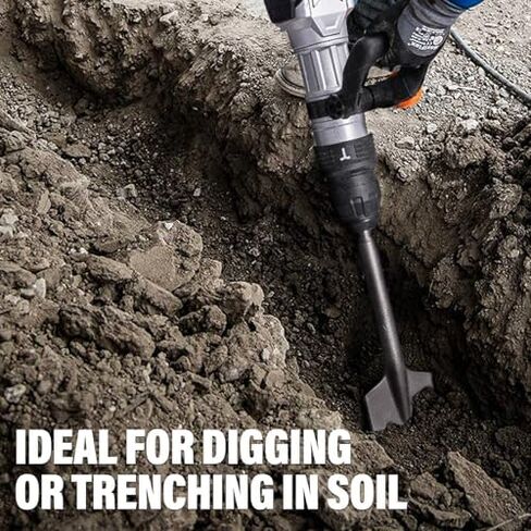 Berserker 1-9/16" SDS-Max Heavy Duty Rotary Hammer Drill with SDS Max Clay Spade, 4-1/2" x 18-1/2" Steel Shovel Bit in Kuwait