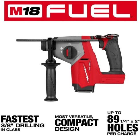 2908-20 Power Cordless Rotary Hammer for Milwaukee M18 FUEL 5/8" Rotary Hammer Red - Bare Tool in Kuwait