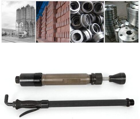 Pneumatic Tamping Machine, D9 0.63Mpa 1180mm Handheld Pneumatic Tamper Earth Sand Rammer Air Tamper Hammer for Industry Construction Projects in Kuwait