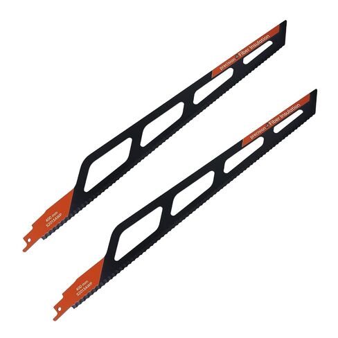 2-Pack 16"(400mm) PRO Fibre Insulation Reciprocating Saw Blade | Insulating Saw Blades, for Mineral Wool, Foam, Various Soft Materials in Kuwait