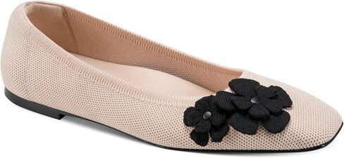 Karl Lagerfeld Womens Zundro Ballet Flat with Flower Details in Kuwait