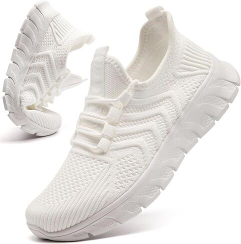 Running Shoes Women Tennis Sneakers Slip on Walking Gym Non Slip Work Workout Athletic Casual Jogging Shoe in Kuwait
