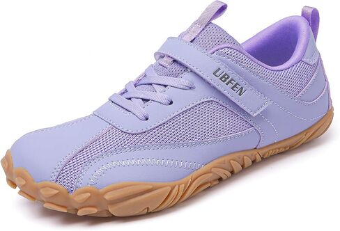 UBFEN Womens Barefoot Shoes Wide Toe Box Zero Drop Minimalist Sneakers | Hook and Loop Strap, Laces, Breathable Mesh Upper, Rubber Traction Sole for Walking, Travel, Light Hiking, Yoga, All-day Wear in Kuwait