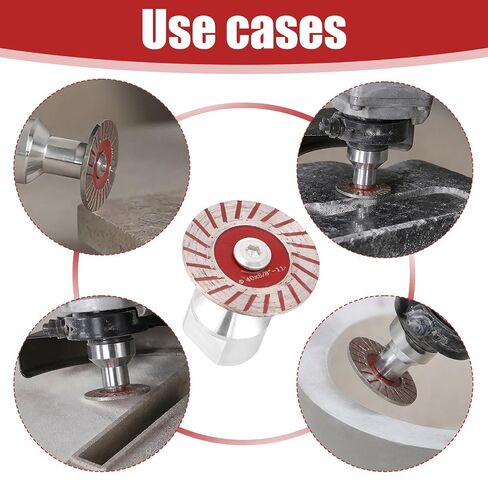 12pcs 1.57" Mini Diamond Saw Blades Set for Angle Grinder, Small Cutting Disc Cortar Ceramica Cutter Screws Hex Wrench & Reusable Removable Flange for Granite Stone Concrete Glass Tools in Kuwait