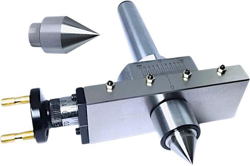 MT3 Tailstock Taper Turning Attachment with Revolving & Dead Centers, Precision Fine Adjustment 0.75mm per Rotation, Hardened Steel Lathe Tool for Accurate Taper Turning in Kuwait