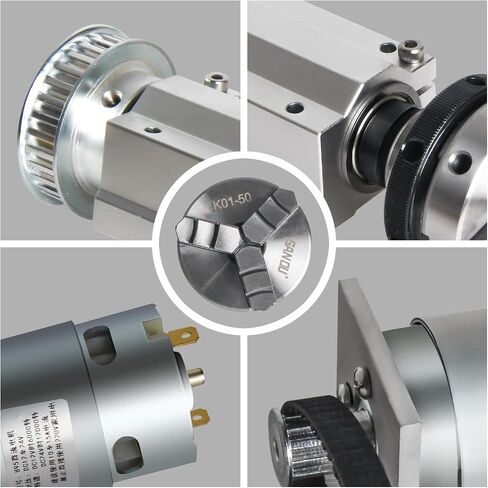 No powered Multi-function Lathe Chuck Spindle Assemblies | 895 Motor Rotary Lathe Woodworking Spindle Motor Chuck (3 Jaw 50mm) for CNC Lathe Grinder machine Table Saw in Kuwait