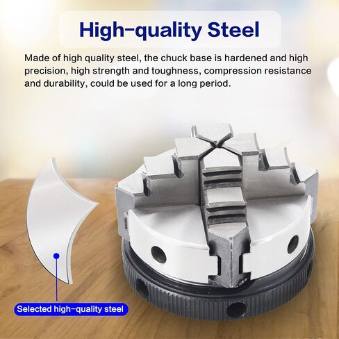 No powered Multi-function Lathe Chuck Spindle Assemblies | 895 Motor Rotary Lathe Woodworking Spindle Motor Chuck (3 Jaw 50mm) for CNC Lathe Grinder machine Table Saw in Kuwait