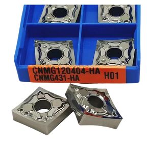 High Toughness Turning Blade Machine Accessories 10PCS CNMG120404 HA H01 External Turning Tool Hard Alloy Blade Cutter(CNMG120404-HA H01) in Kuwait