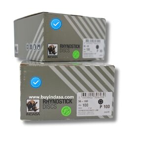 Indasa 5" 8-Hole WhiteLine Rhynostick Vacuum Sanding Discs, 56 Series 60 in Saudi Arabia