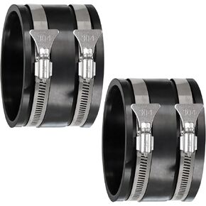4 Inch Dust Control Flex Cuff w/Hose Clamps,4" Dust Collection Fittings | Dust Collector Flex Hose Connector Rubber Cuff Coupler for Woodworking Dust Collection Hose,Bandsaw,Planer,Jointer,2PCS in Kuwait