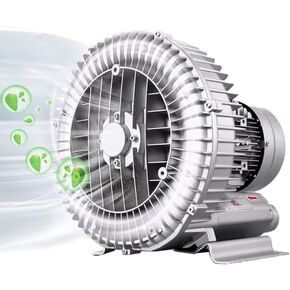 Regenerative Blower High-Pressure Vortex Ring Phase Blower Industrial Vacuum Pump,High-Pressure 380V Regenerative Blower, Vortex Ring Pump for Aquariums, Fish Farms & Industrial Use, 350W Th in Kuwait