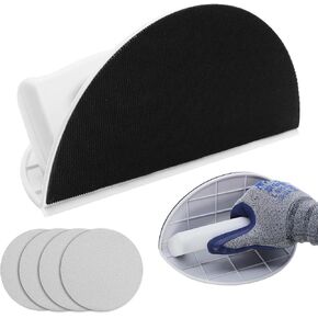 Drywall Corner Sander Angle Sanding Tool Multi-Functional Semi-Round Corner Sandpaper with 4PCS Reusable 9 Inch Hook and Loop Sanding Discs for Wall and Corners Cleaning Polishing in Kuwait