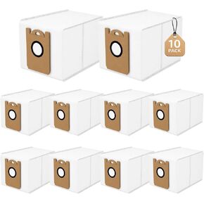 10-Pack 3.5L Dust Bags Compatible with MAMNV D13S MAX Robot Vacuum, Disposable Replacement Vacuum Bags in Saudi Arabia