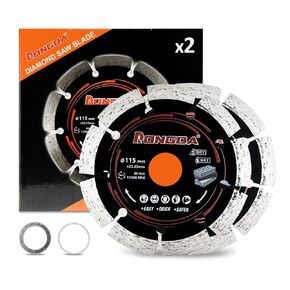 4-1/2 Inch Segmented Diamond Saw Blades 2-Pack, for Angle Grinder | Diamond Cutting Wheel, 4.5" Tile Cutter Blades, for Cutting Stone Marble Granite Concrete Brick, 7/8"-20mm-5/8'' Arbor in Kuwait