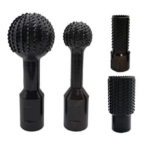 4Pcs Woodworking Grinder Rotary Burrs Carving Tools with 5/8-11 Threads | for 4-1/2" 5" Angle Grinder, Carbon Steel Material, Power Carving Tools, Wood Carving Grinding Polishing Slotting Engraving in Kuwait