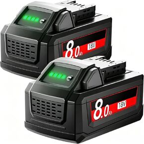 2Pack 8.0Ah 18 Volt Replacement for M18 Battery Compatible with 18V NiMH Battery in Saudi Arabia
