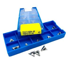 Indexable Lathe Carbide Insert 10PCS TCGT110204-AK H01 External Turning Tool Inner Hole Alloy Tools for Aluminum in Kuwait