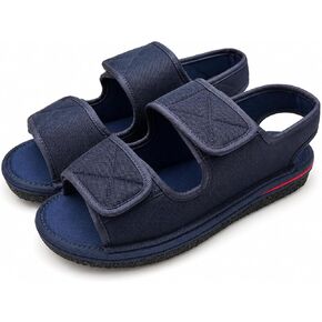 Women Men Recovery Sandals, Wide Width Adjustable Dual Strap Walking Shoes, Soft Cushioned Comfort Shoes for Swollen Feet, Breathable Open Toe Indoor Outdoor Daily Wear in Kuwait