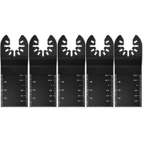 Pack of 5 Multitool Saw Blades Accessories, Wood Metal Plastic Multimaster Saw Blades Multifunctional Tool Oscillating Accessories in Kuwait