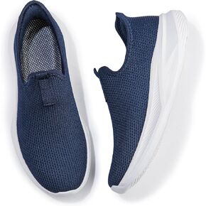 Womens Lazy Shoes Slip-on Sneakers Casual Lightweight Flat Knit Mesh Comfortable Breathable in Kuwait