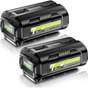 2Pack 7.0Ah Replacement for Ryobi 40V Lithium Battery Compatible with Ryobi 40 Volt OP4050A OP40601 OP4026A OP4040 OP4030 OP4050 OP40501 OP4015 OP40261 OP40201 OP40401 OP40602 Cordless Power Tools in Kuwait