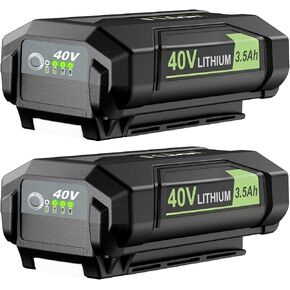2Pack Replacement for Ryobi 40V Battery, Compatible with Ryobi 40 Volt OP4050A OP40201 OP4015 OP4026 OP4030 OP4040 OP4050 OP4060 OP4026A Cordless Power Tools with LED Indicator in Kuwait