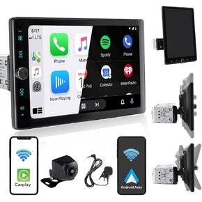 Alondy Single Din Car Stereo with CD/DVD Player | Bluetooth | FM/AM/RDS Radio | USB SD AUX Audio Receiver in Saudi Arabia