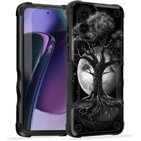 حافظة EFGWSDER لهاتف Moto G 5G 2023، [طبقة مزدوجة] [حماية من السقوط بدرجة عسكرية 10 أقدام] [غير قابلة للانزلاق] حافظة متينة مقاومة للصدمات لهاتف Moto G 5G 2023، فيل لطيف بقلوب in Kuwait