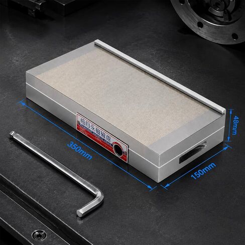 6"x12" Permanent Magnetic Chuck for Grinding Machine, N45 Strong Magnetic Chuck with 100-120N/cm² Holding Force, Waterproof Heavy-Duty Magnetic Chuck for Surface Grinder EDM Milling Machine in Kuwait