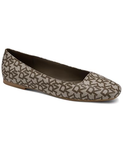 DKNY Women's Darianne Ballet Flat with Logo in Kuwait